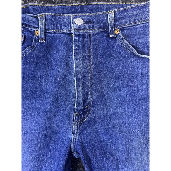 Levi‎ Denim Straight-Leg Jeans With Classic Fit & Zipper Fly Waist  36 Length 30 - Picture 3 of 14